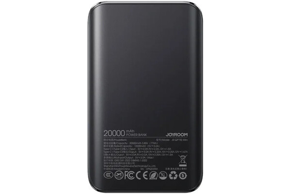 Powerbank Joyroom JR-QP192Mini 20000mAh 225.0W czarny