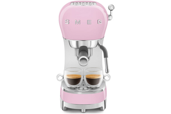 Ekspres Smeg ECF02PKEU kolbowy różowy