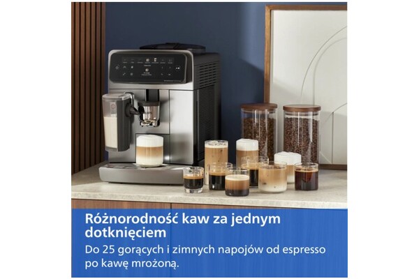 Ekspres Philips LatteGo EP6551/30 automatyczny biało-srebrny