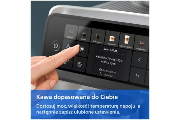 Ekspres Philips LatteGo EP6551/30 automatyczny biało-srebrny
