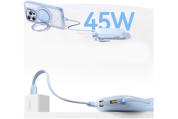 Powerbank Baseus Qpow 3 10000mAh 45.0W niebieski