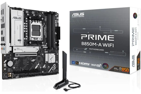 Płyta główna ASUS B850M-A Prime WiFi Socket AM5 AMD B850 miniATX