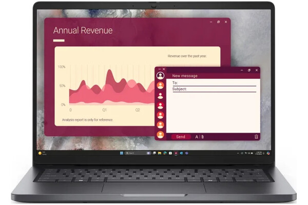 Laptop DELL Pro 14 14.0" Intel Core i7-150U Intel 16GB 512GB SSD M.2 Windows 11 Professional czarny