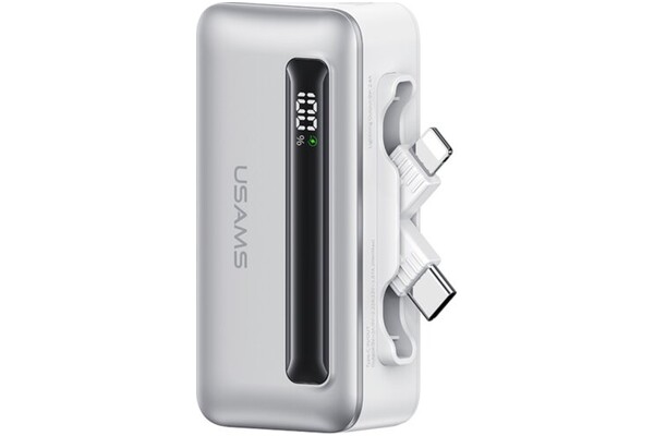 Powerbank USAMS 5KCD23302 5000mAh 20.0W srebrny