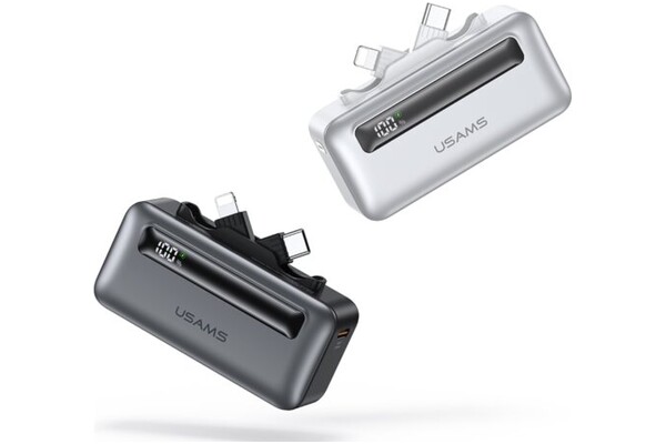 Powerbank USAMS 5KCD23302 5000mAh 20.0W srebrny