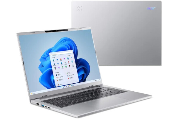 Laptop ACER Aspire 14 AI 14.0" AMD Ryzen AI 5 330 AMD Radeon 820M 32GB 2TB SSD M.2 Windows 11 Home srebrny