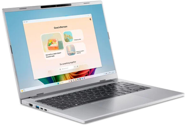 Laptop ACER Aspire 14 AI 14.0" AMD Ryzen AI 5 330 AMD Radeon 820M 32GB 2TB SSD M.2 Windows 11 Home srebrny