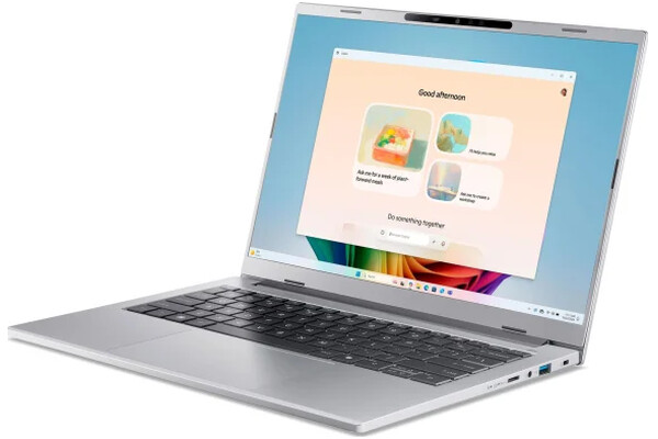 Laptop ACER Aspire 14 AI 14.0" AMD Ryzen AI 5 330 AMD Radeon 820M 32GB 2TB SSD M.2 Windows 11 Home srebrny