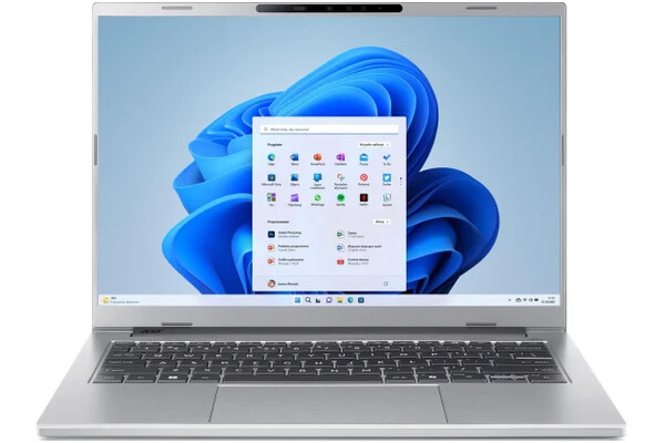 Laptop ACER Aspire 14 AI 14.0" AMD Ryzen AI 5 330 AMD Radeon 820M 32GB 1TB SSD M.2 Windows 11 Home srebrny