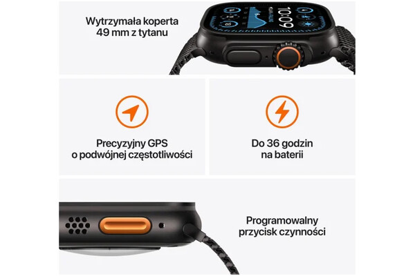 Smartwatch Apple Ultra 2 Cellular 49.0mm czarno-niebieski
