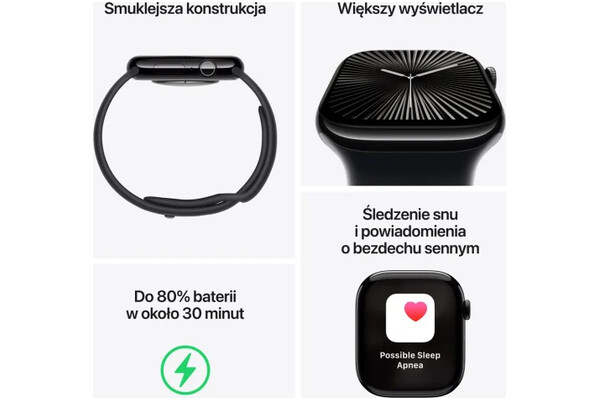 Smartwatch Apple Watch Series 10 Aluminium Case 46.0mm Szaroniebieski