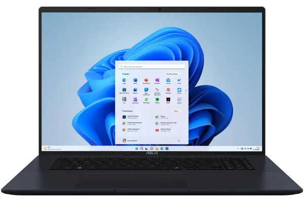 Laptop ASUS Vivobook 18 18.0" AMD Ryzen AI 7 445 AMD Radeon 16GB 512GB SSD M.2 Windows 11 Home błękitny