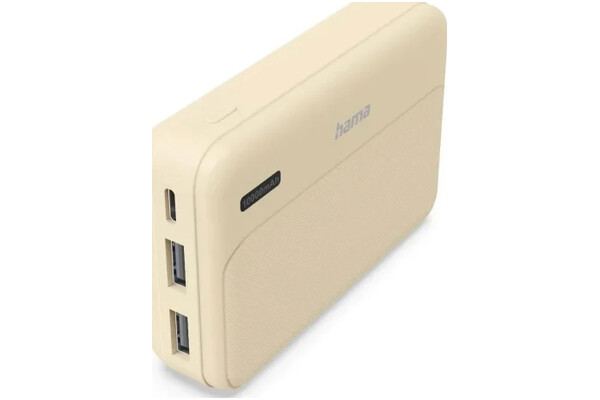 Powerbank Hama Pocket 10 10000mAh 105.0W beżowy