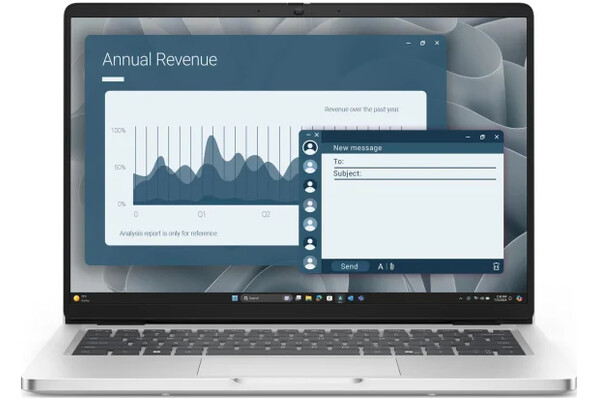 Laptop DELL Pro 14 14.0" AMD Ryzen AI 5 PRO 340 AMD Radeon 840M 32GB 512GB SSD M.2 Windows 11 Professional srebrny