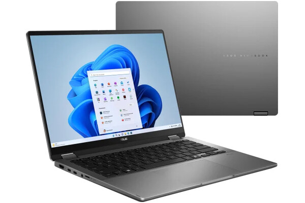 Laptop ASUS Vivobook Flip 14.0" Intel Core Ultra 5-226V Intel Arc 16GB 512GB SSD M.2 Windows 11 Home szary