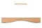 Okap kuchenny Kominowy VDB Classic A 60.0cm biało-drewniany