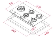 Płyta Ceramiczna TEKA GBC95G1GBCBME5