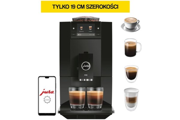 Ekspres JURA Piano Black A8 automatyczny czarny