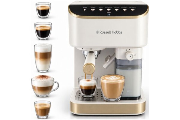 Ekspres RUSSELL HOBBS 2876056 kolbowy kremowy