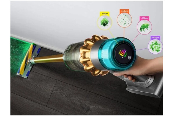 Odkurzacz Dyson V15 Absolute Detect tradycyjny bezworkowy złoty