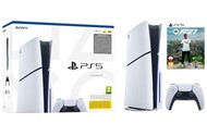 Konsola Sony PlayStation 5 Slim 1TB biało-czarny + Astros Playroom, EA Sports FC 27 Gra PS5