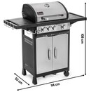 Grill gazowy ACTIVA Nebraska 19741G palniki 3szt moc 8.4kW