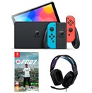 Konsola Nintendo Switch OLED 64GB niebiesko-czerwony + EA Sports FC 27