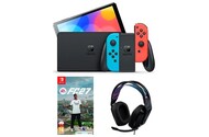 Konsola Nintendo Switch OLED 64GB niebiesko-czerwony + EA Sports FC 27