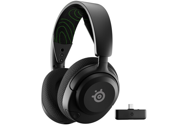 Słuchawki SteelSeries Arctis Nova 5X Nauszne Bezprzewodowe czarno-zielony