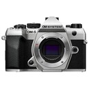 Aparat bezlusterkowy Olympus OM-5 - czarno-srebrny