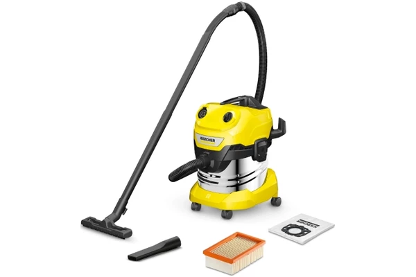 Odkurzacz Karcher WD4S tradycyjny workowy 1000W żółty