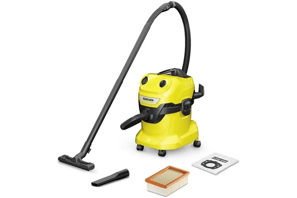 Odkurzacz Karcher WD4V tradycyjny bezworkowy żółty