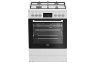 Kuchnia Beko FBM62330GWDTN płyta gazowo-ceramiczna, piekarnik elektryczny