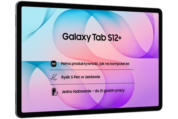 Tablet Samsung Galaxy Tab S12+ 12.60" MediaTek Dimensity 9500 12.0GB/256GB, WiFi, szary