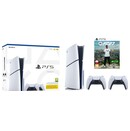 Konsola Sony PlayStation 5 Slim 1TB biało-czarny + Astros Playroom, EA Sports FC 27 Gra PS5 + Kontroler PlayStation