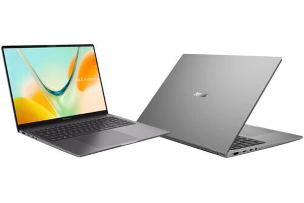 Laptop ASUS Vivobook S16 16.0" Qualcomm Snapdragon X1-26-101 QUALCOMM Adreno 16GB 256GB SSD Windows 11 Home szary