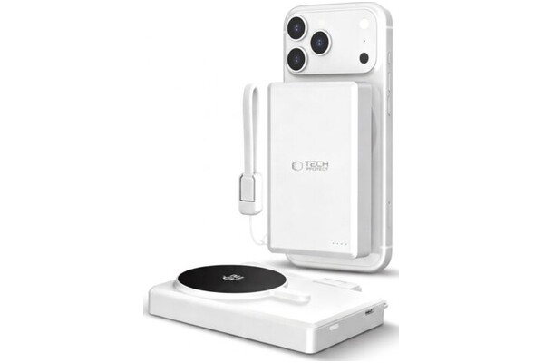 Powerbank Tech-Protect PB40 10000mAh 45.0W Biało-szary