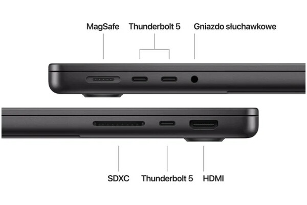 Laptop Apple MacBook Pro 14.2" Apple M4 Pro M4 Pro (20 rdz.) 48GB 1TB SSD macOS gwiezdna czerń
