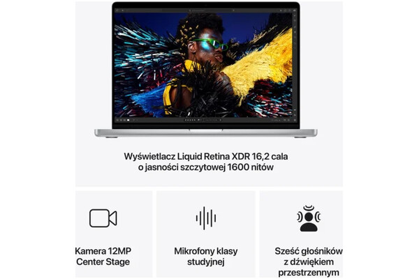 Laptop Apple MacBook Pro 14.2" Apple M4 Max M4 Max (40 rdz.) 128GB 2TB SSD macOS srebrny