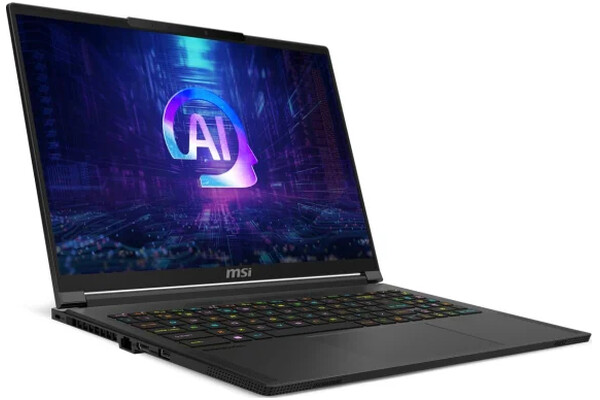 Laptop MSI Stealth A16 16.0" AMD Ryzen AI 9 HX 370 NVIDIA GeForce RTX 5080AMD Radeon 890M 32GB 2TB SSD M.2 Windows 11 Professional czarny