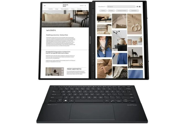 Laptop ASUS Zenbook Duo OLED 14.0" Intel Ultra 7-255H Intel Arc 32GB 1TB SSD Windows 11 Home szary