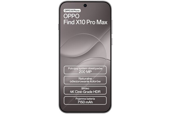 Smartfon OPPO Find X10 5G Tytanowo-szary 6.78" 12.0GB/512.0GB