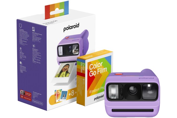 Aparat natychmiastowy POLAROID Go Gen 3 z filmem fioletowy + wkłady 8