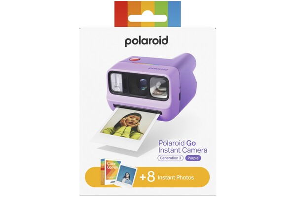 Aparat natychmiastowy POLAROID Go Gen 3 z filmem fioletowy + wkłady 8