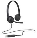 Słuchawki Logitech H340 Nauszne Przewodowe czarny