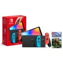 Konsola Nintendo Switch OLED 64GB Czerwono-niebieski + Minecraft