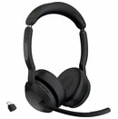 Słuchawki Jabra Evolve 2 55 MS Nauszne Bezprzewodowe czarny