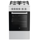 Kuchnia Beko FSE52020DWD płyta gazowa, piekarnik elektryczny