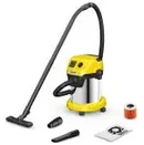 Odkurzacz Karcher WD3P tradycyjny z pojemnikiem żółto-srebrny