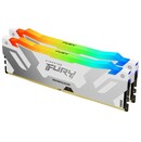 Pamięć RAM Kingston Fury White Renegade RGB 32GB DDR5 6400MHz Z radiatorem 1.4V 32CL